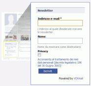 VOXmail per facebook