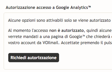 Richiesta autorizzazione