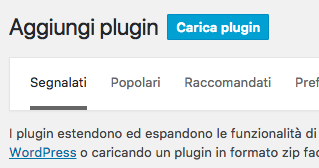 aggiungi plugin