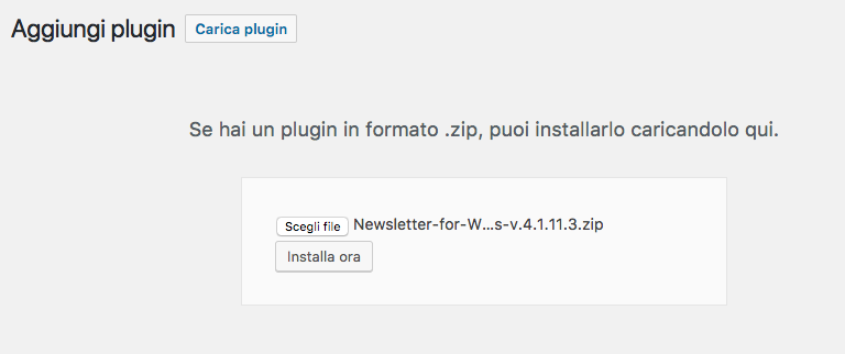 Carica Plugin