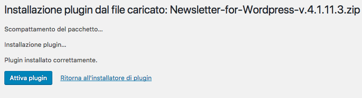 installazione plugin