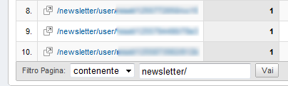 Filtro pagina