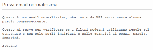Prova email normale