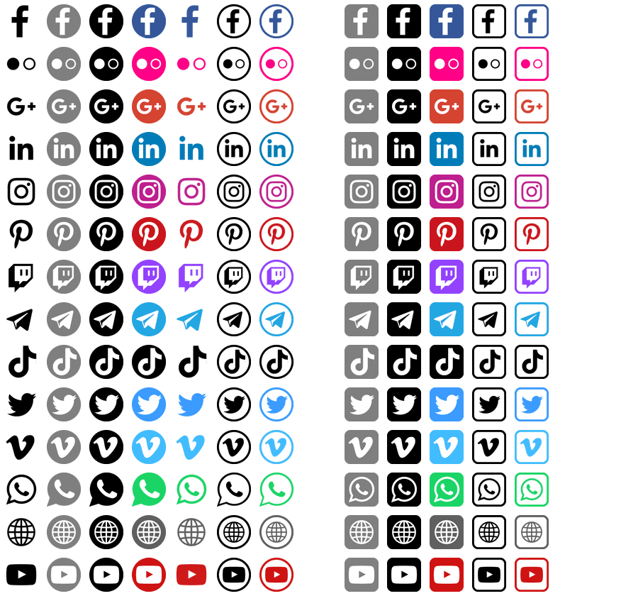 social icons 1.3